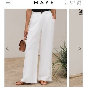 Estella Pant - Ivory (by Maye)